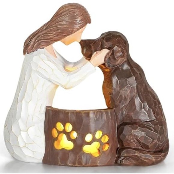 Dog Remembrance Candle Holder - Bereavement Gift - Memorial Gift - Picture 1 of 10
